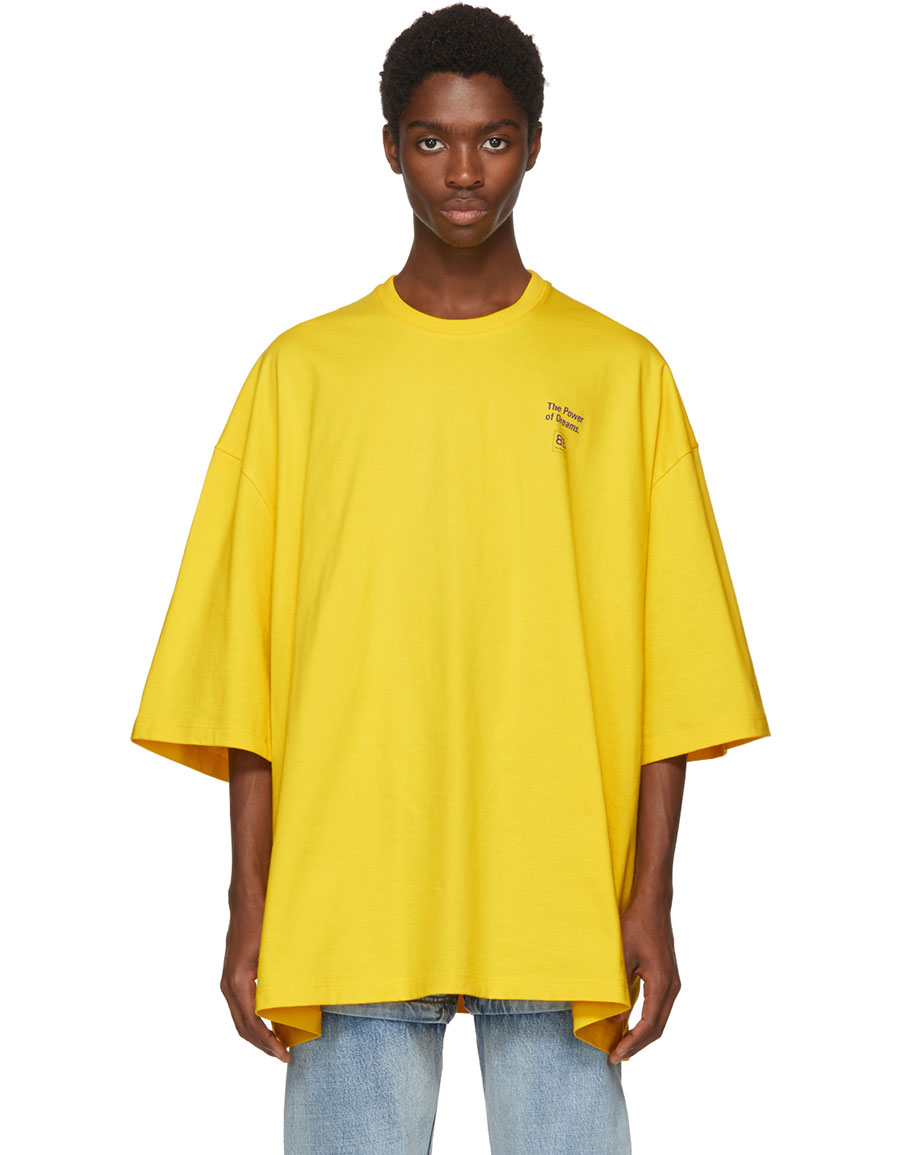 balenciaga yellow t shirt