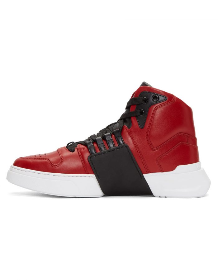 versace red high tops