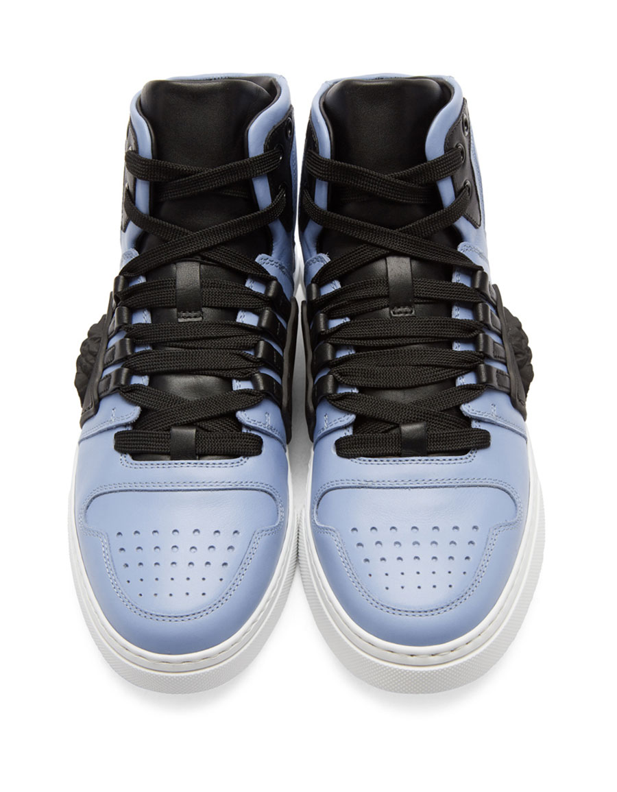 versace blue high top sneakers