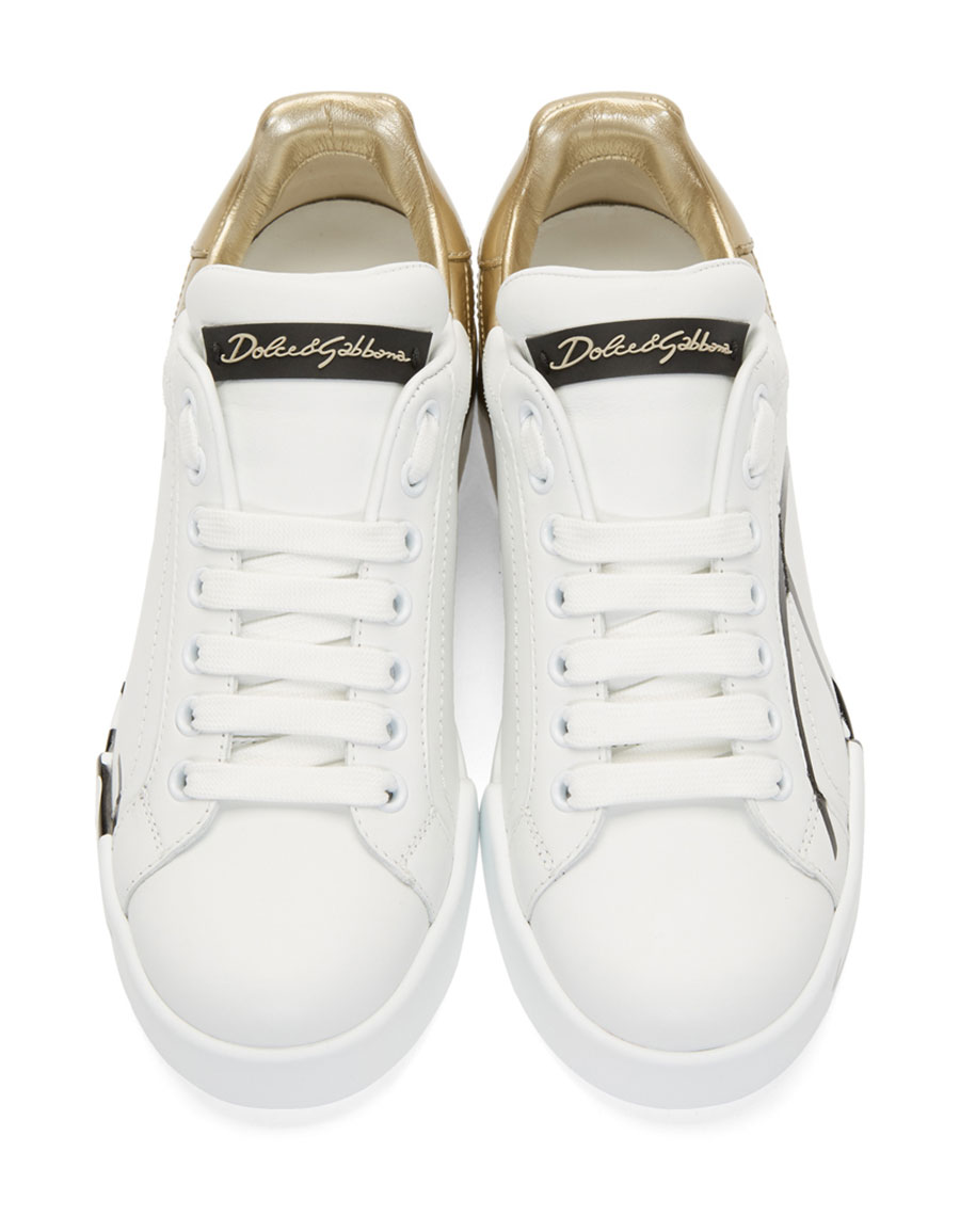 dolce gabbana sneakers gold