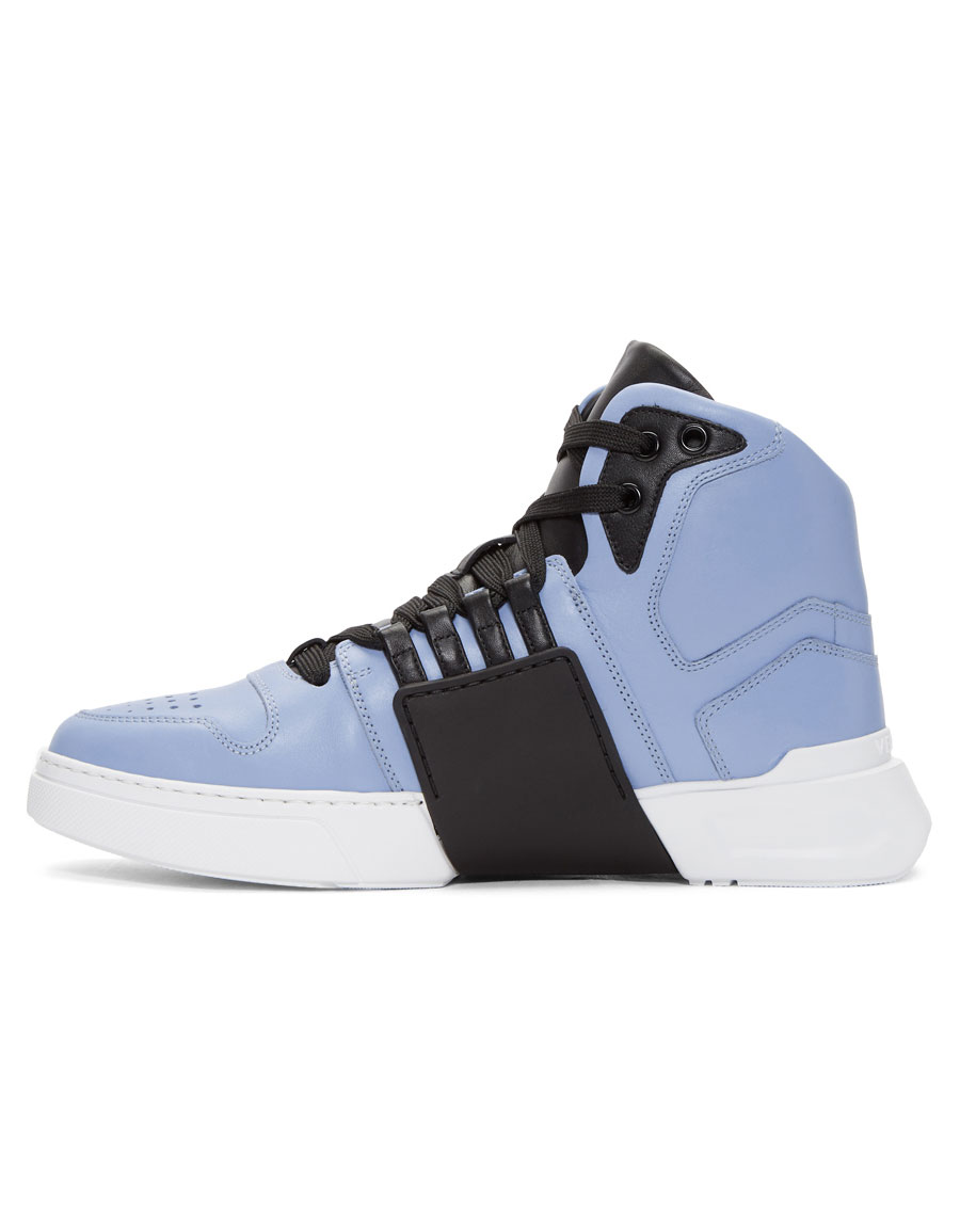 versace blue high top sneakers