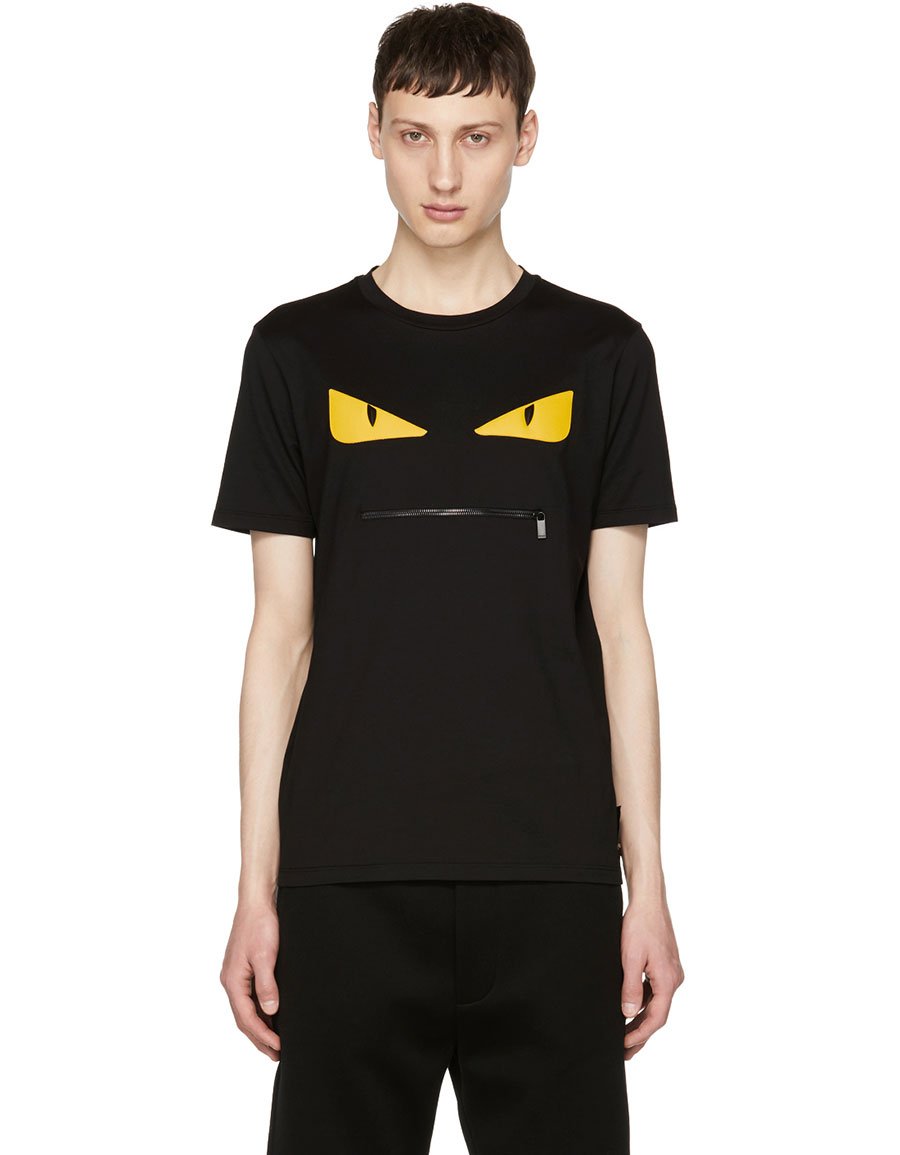 black and yellow fendi shirt