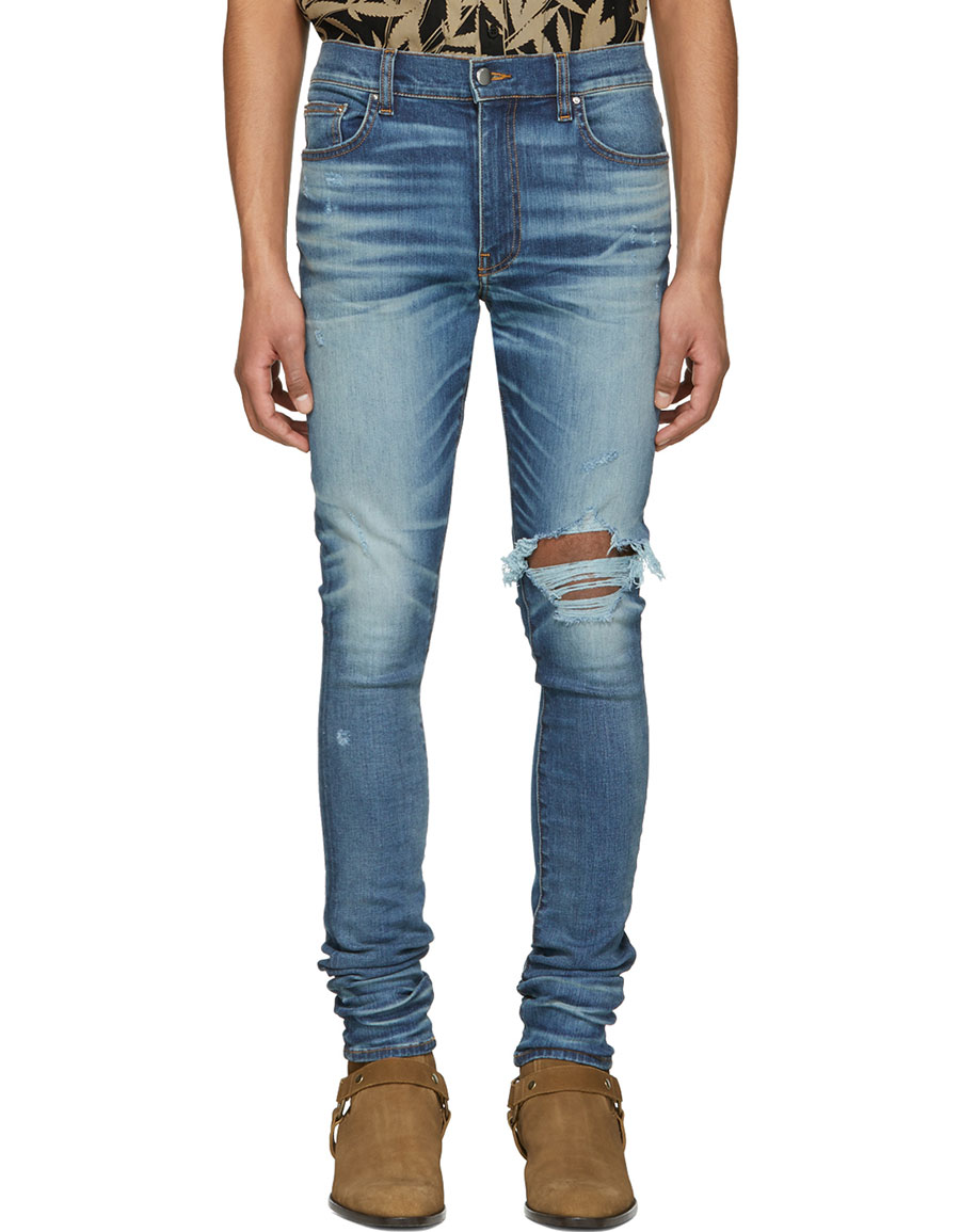 amiri jeans dark blue