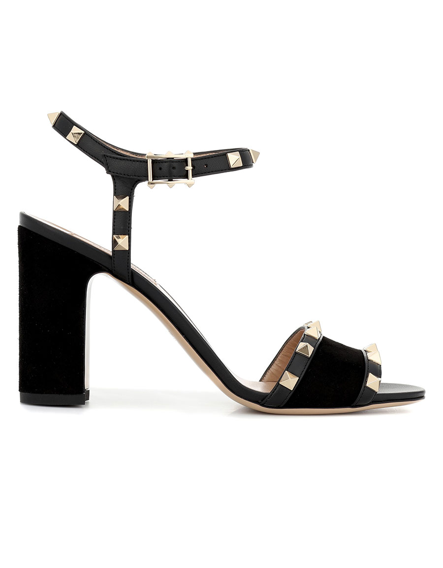 Valentino garavani rockstud suede cheap sandals