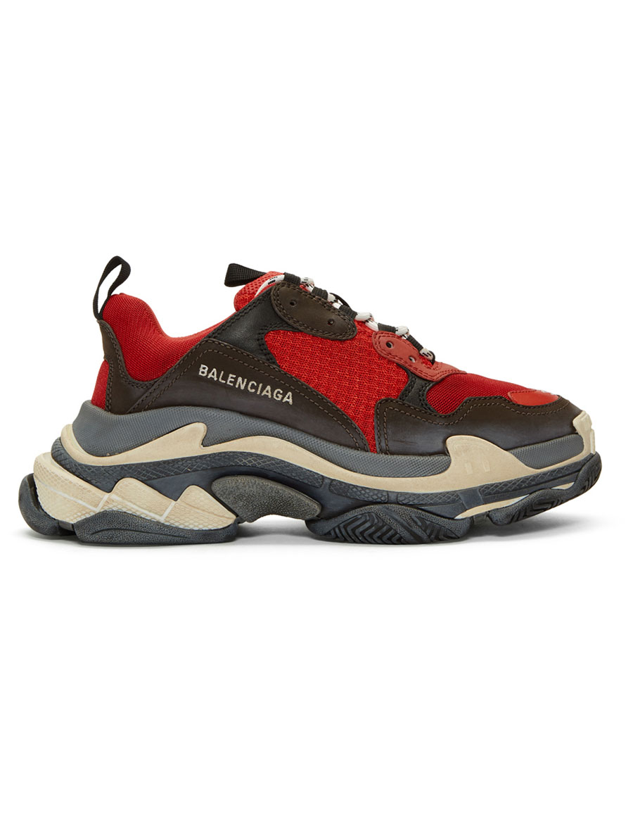 balenciaga triple s red