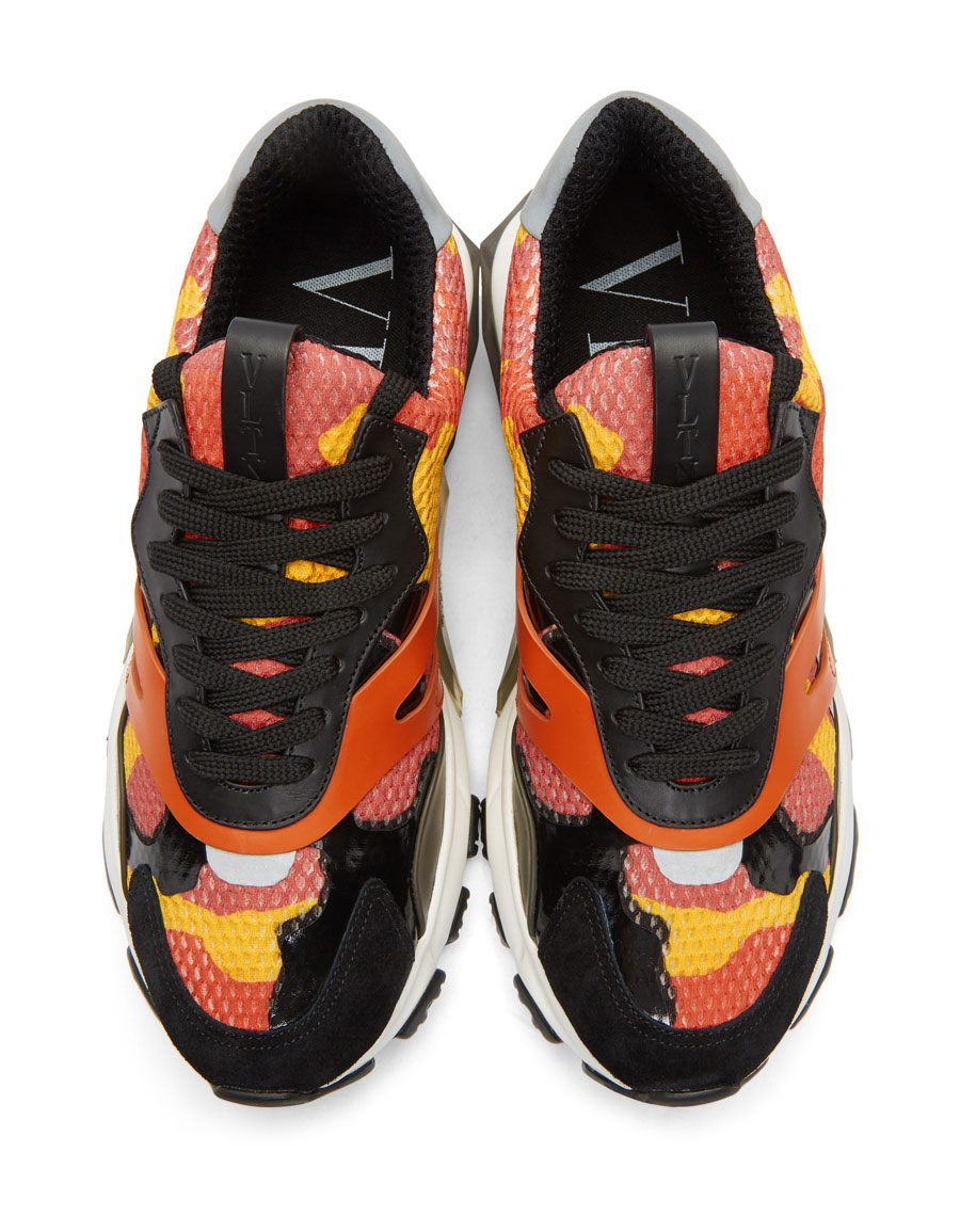 orange valentino trainers