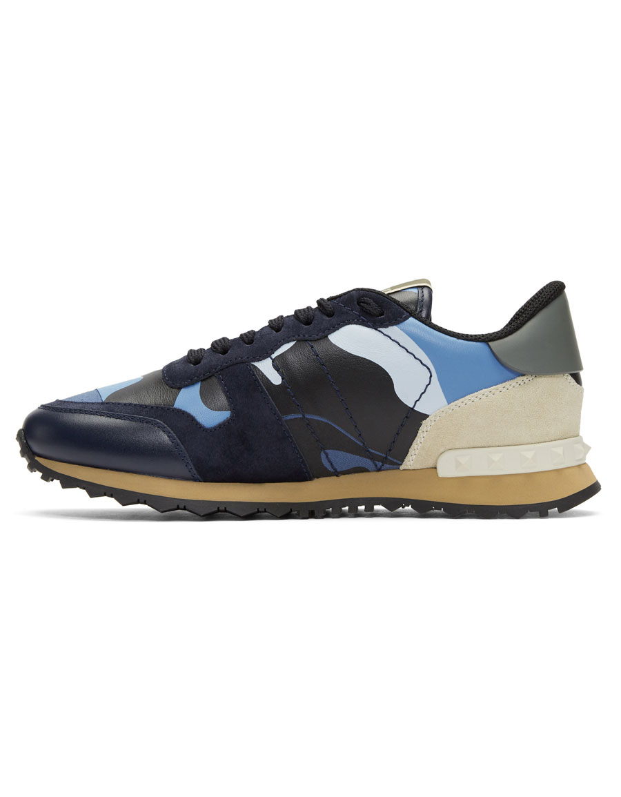 valentino sneakers blue camo