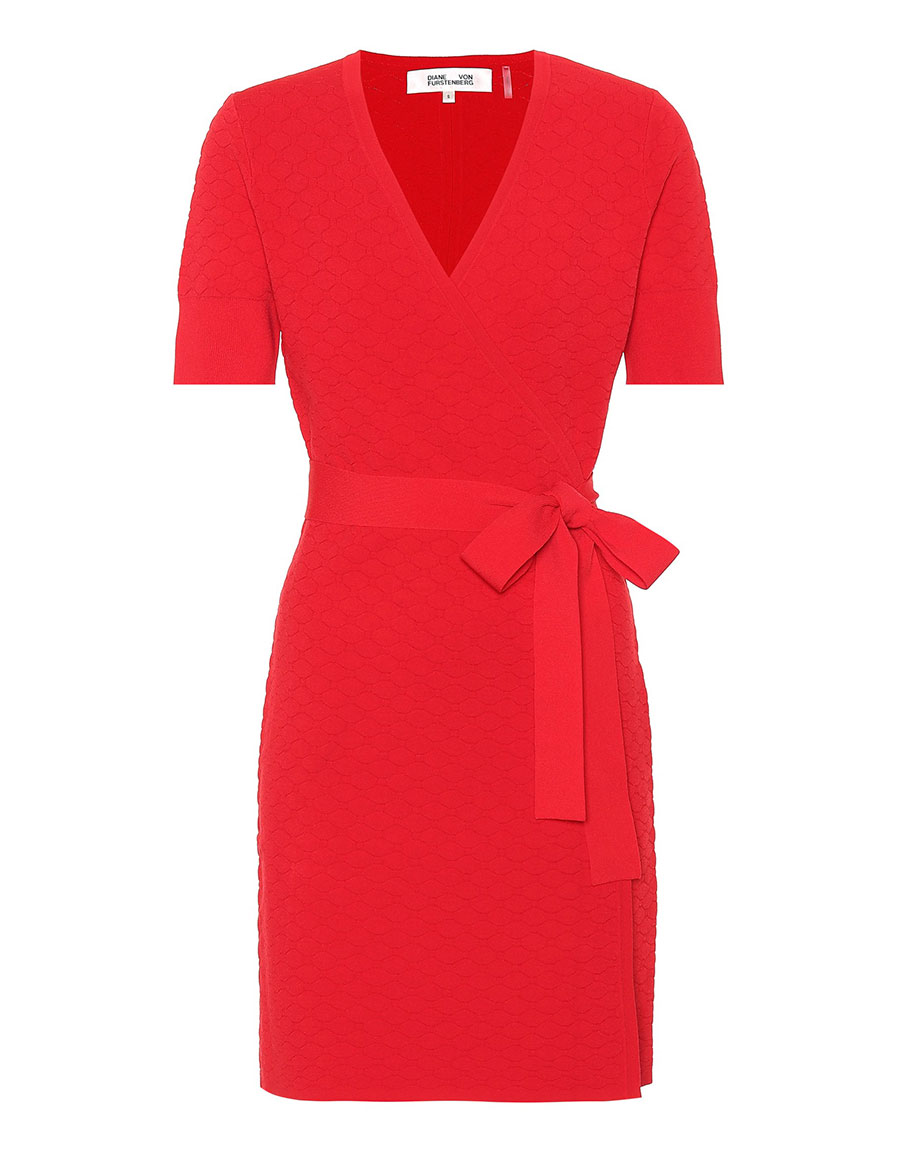diane von furstenberg knit wrap dress