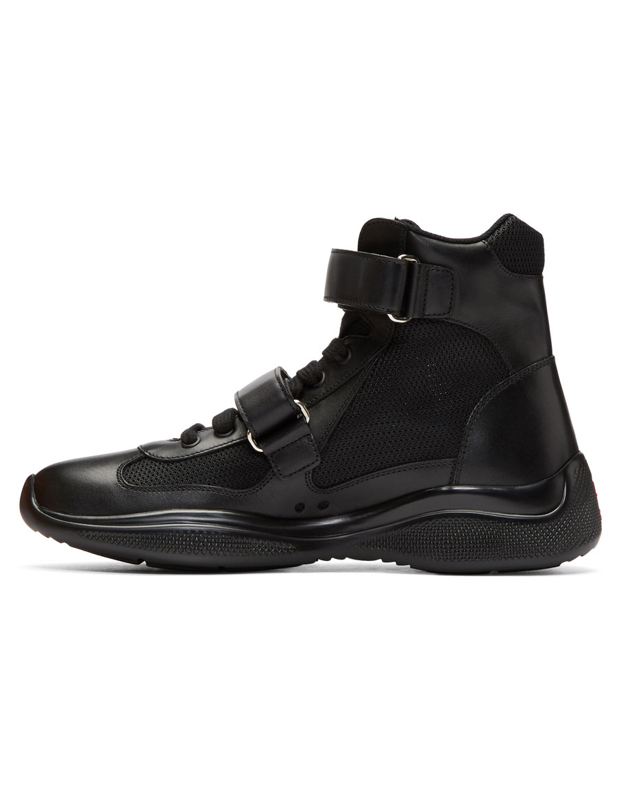prada black high tops
