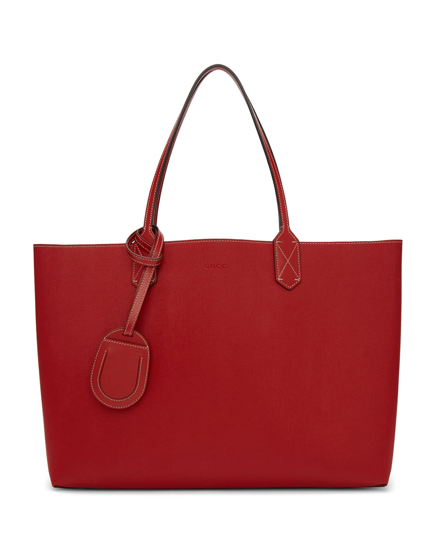 gucci reversible tote red