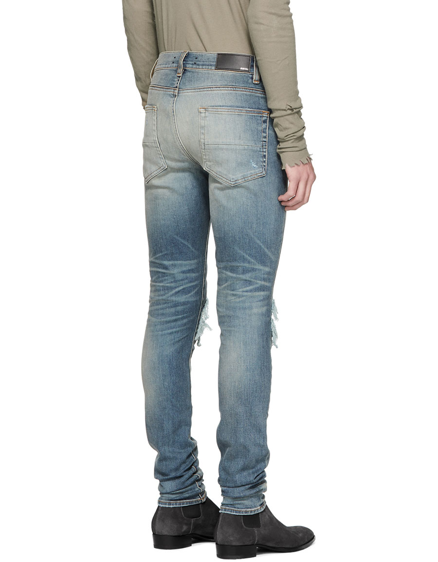 amiri indigo jeans
