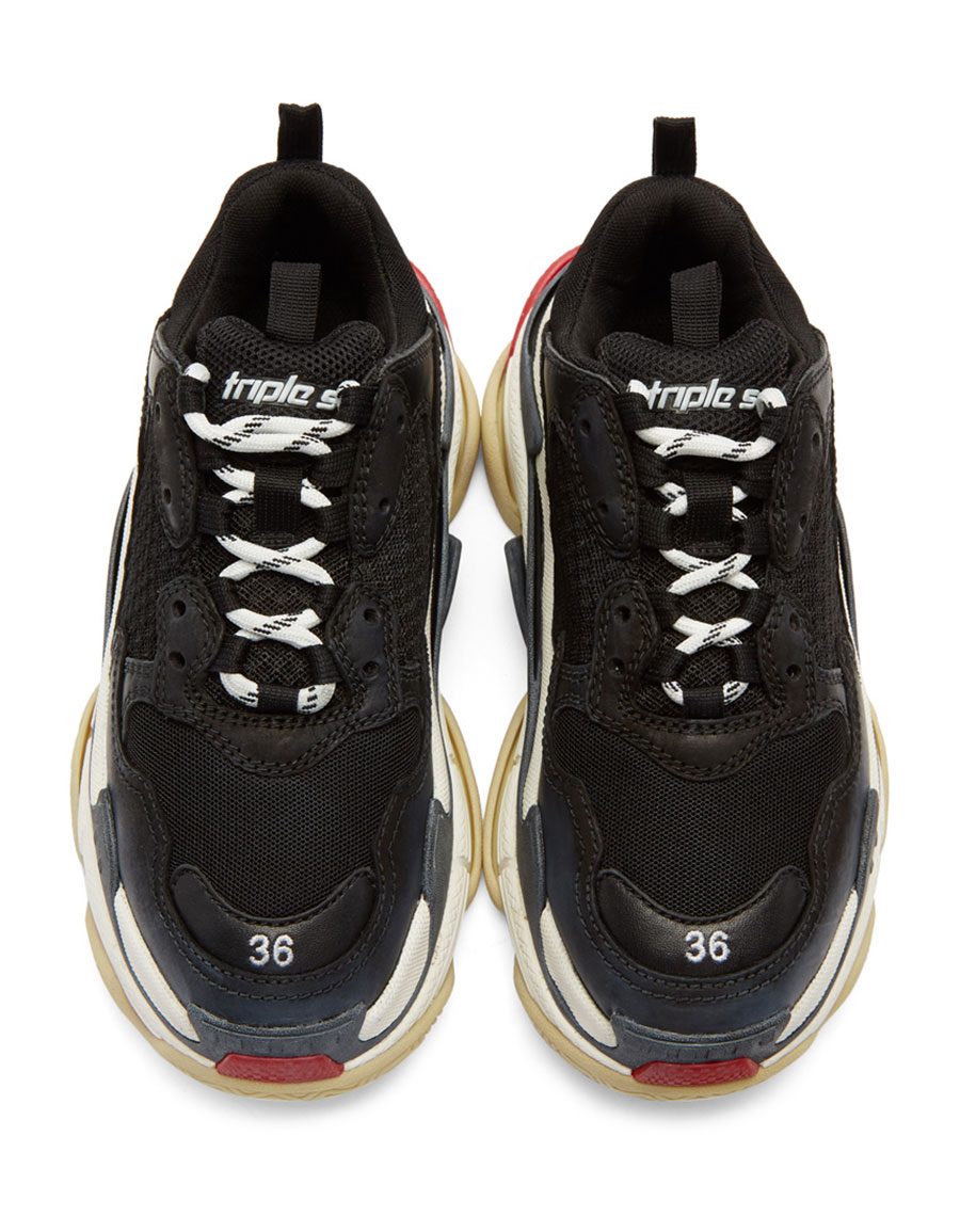 BALENCIAGA Black Triple S Sneakers · VERGLE