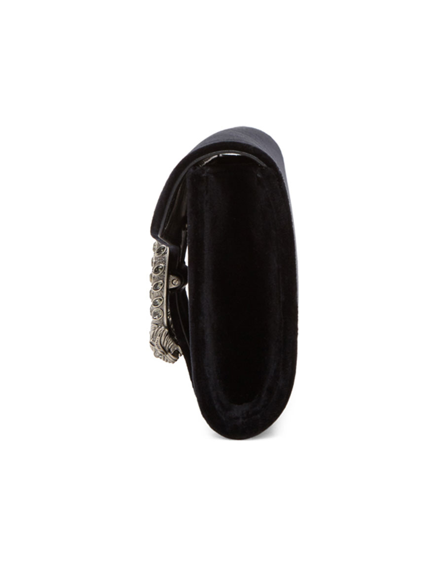 gucci black velvet clutch