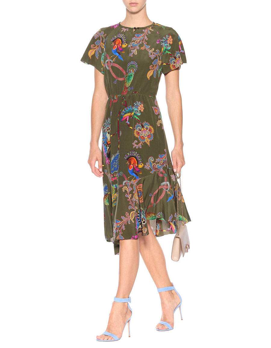 etro silk dress