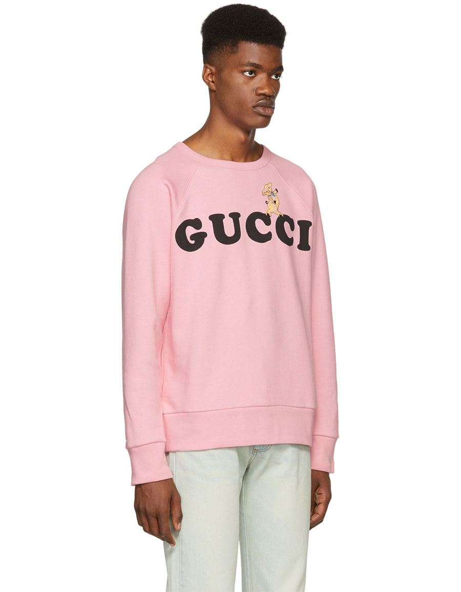 pink gucci sweatshirt