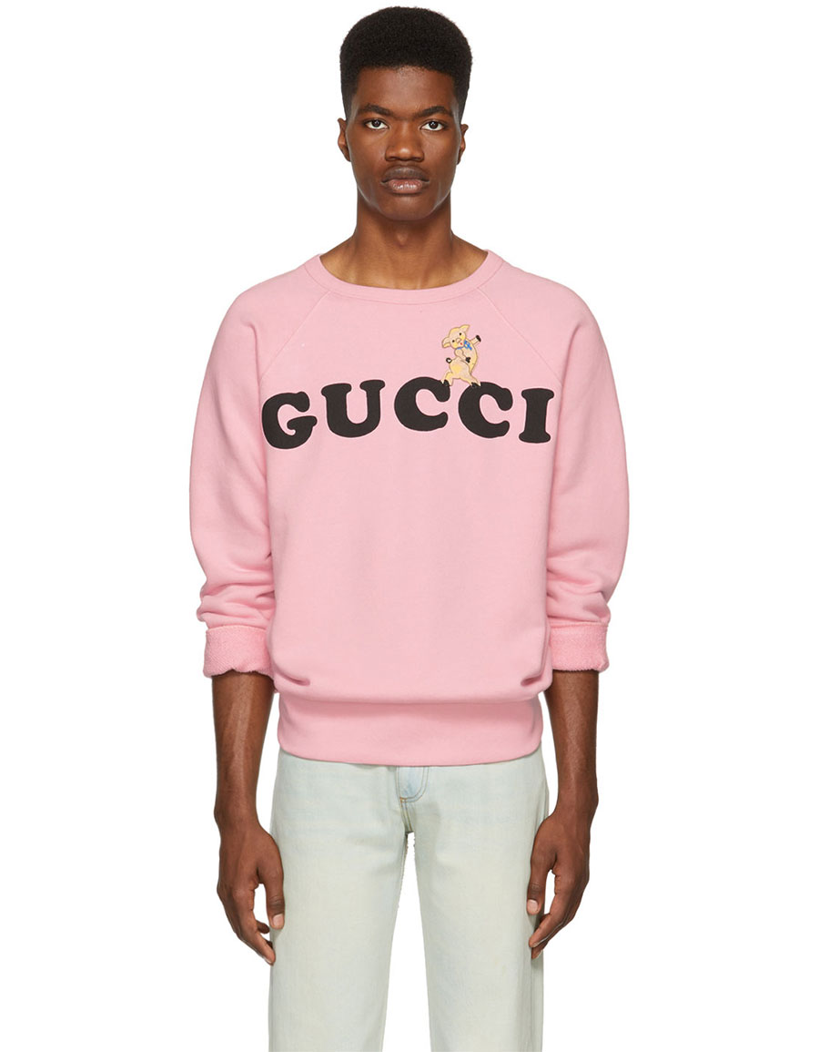 GUCCI Pink Logo Sweatshirt · VERGLE