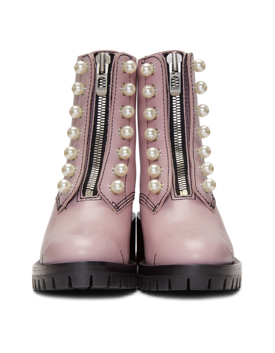 3.1 PHILLIP LIM Pink Pearl Lug Hayett Boots · VERGLE