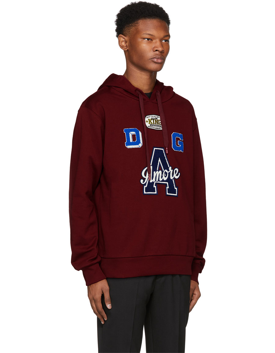 dolce and gabbana red hoodie