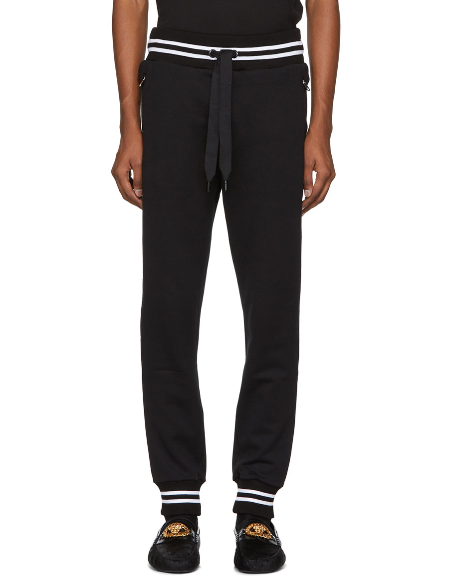 Dolce amp; Gabbana logo-patch cargo trousers - Black