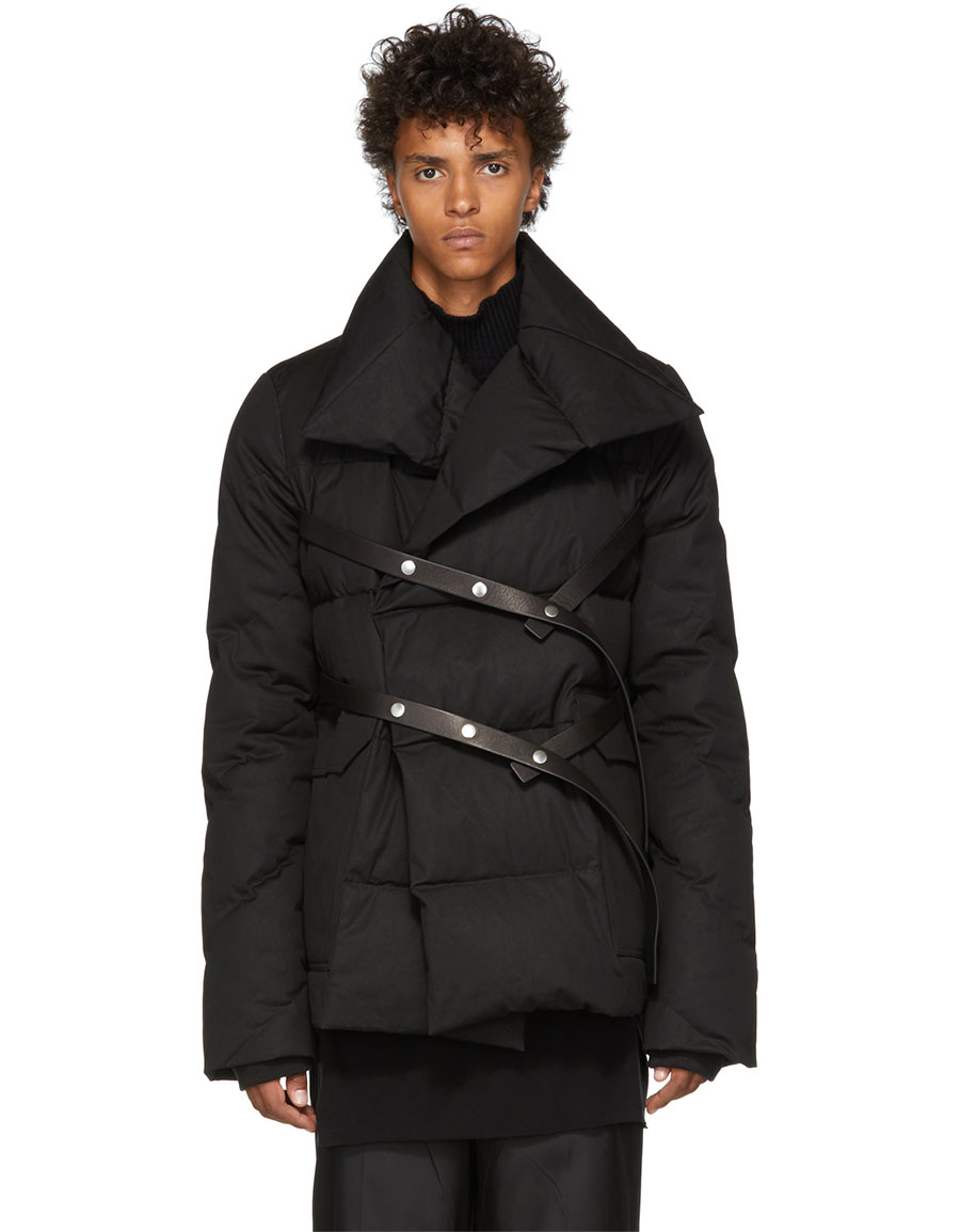 RICK OWENS Black Dustulator Wrap Jacket · VERGLE