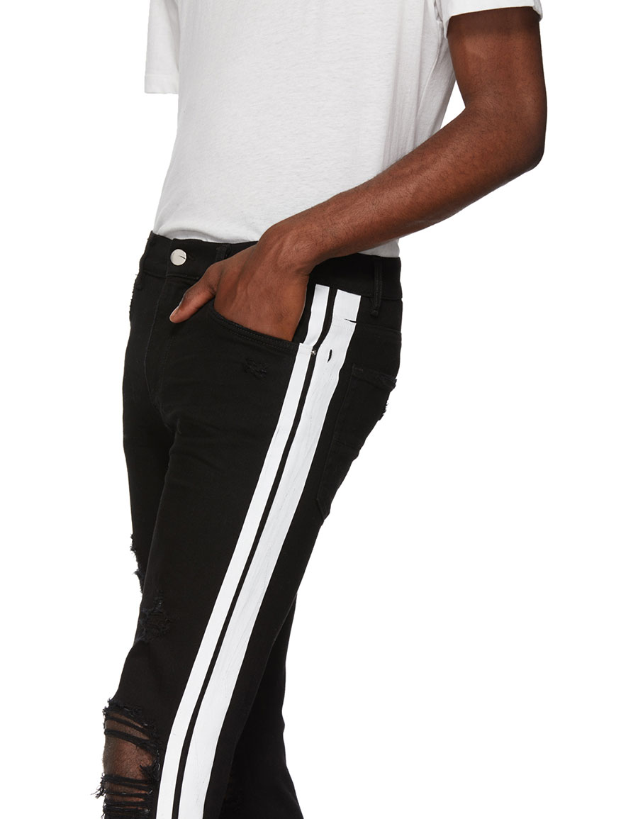 amiri jeans men black