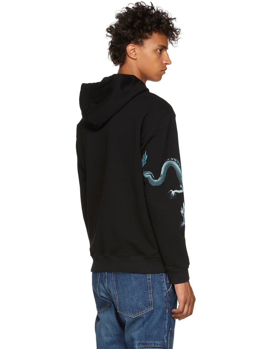 givenchy black dragon hoodie