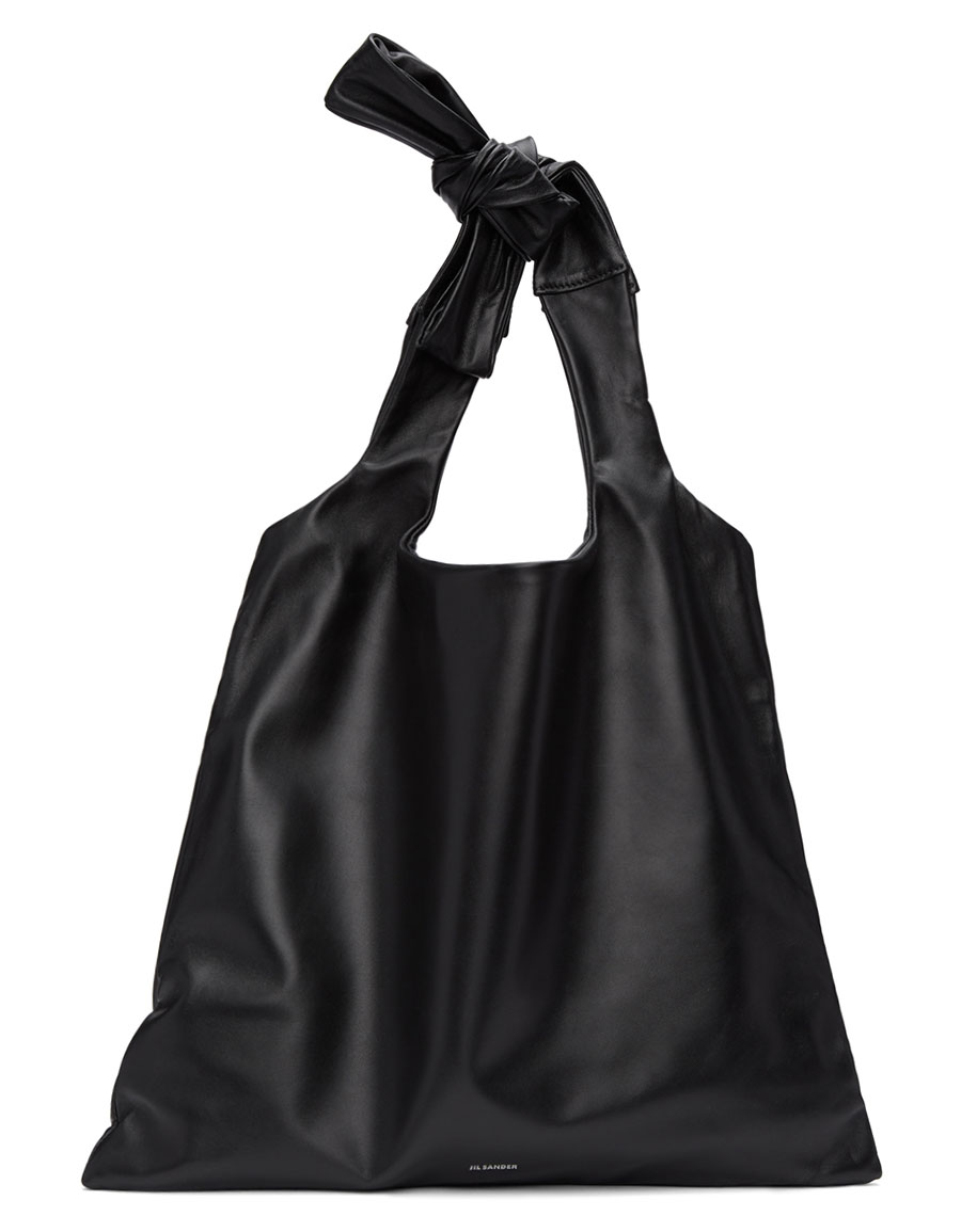 JIL SANDER Black Knot Tote VERGLE