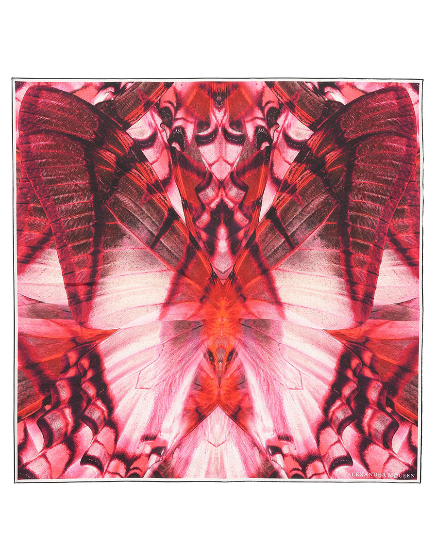ALEXANDER MCQUEEN Printed silk scarf · VERGLE