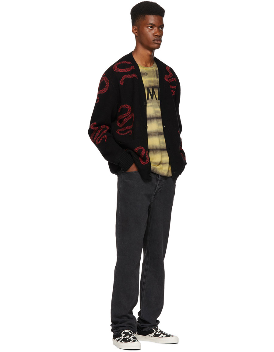 amiri snake cardigan