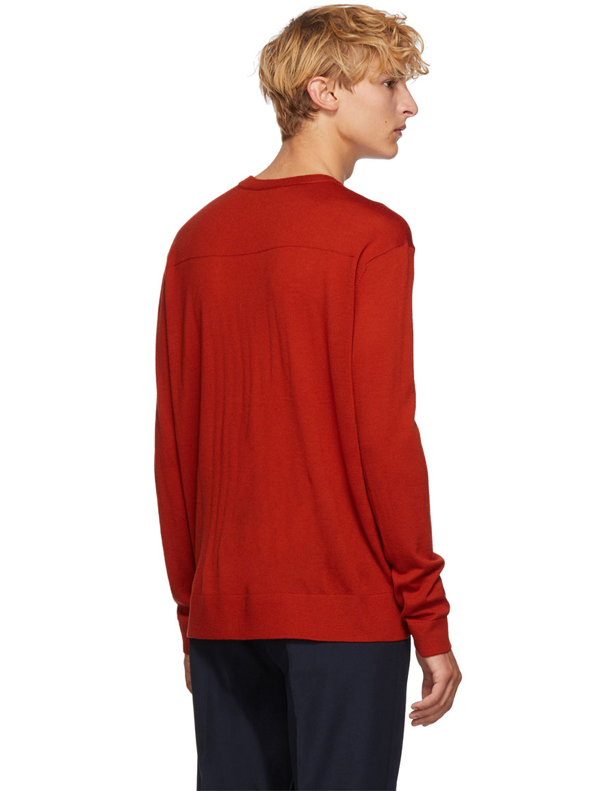 acne studios red sweatshirt