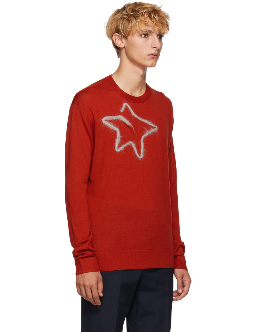acne studios red sweater