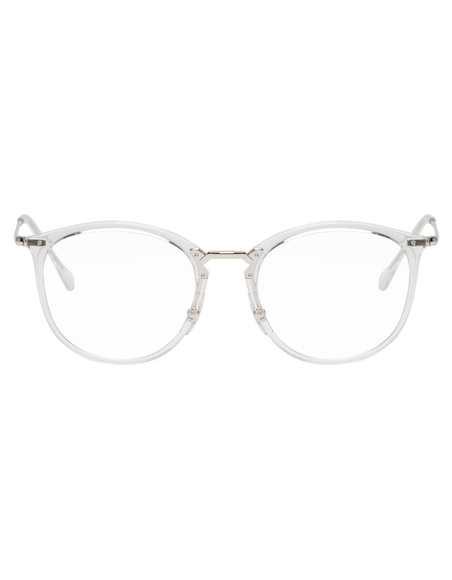 ray ban round clear glasses