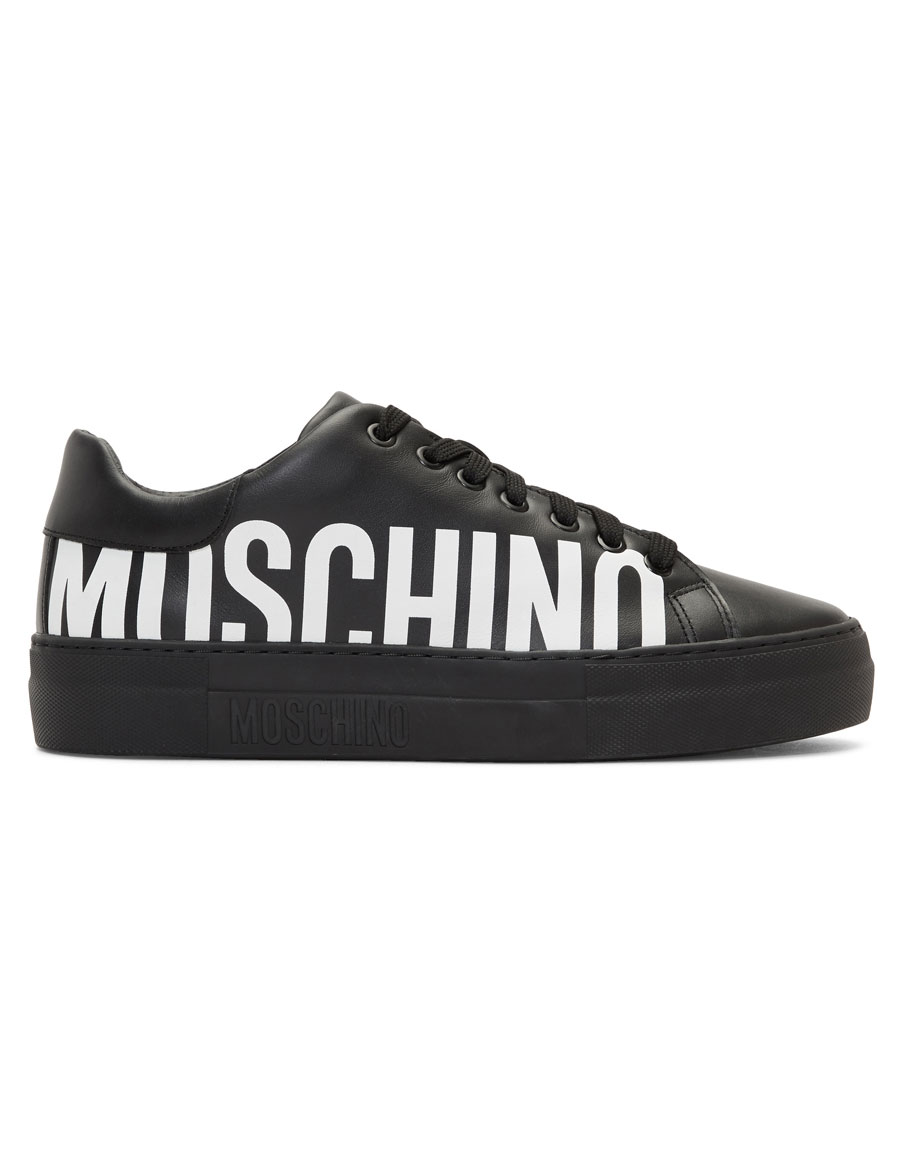 MOSCHINO Black Logo Sneakers · VERGLE