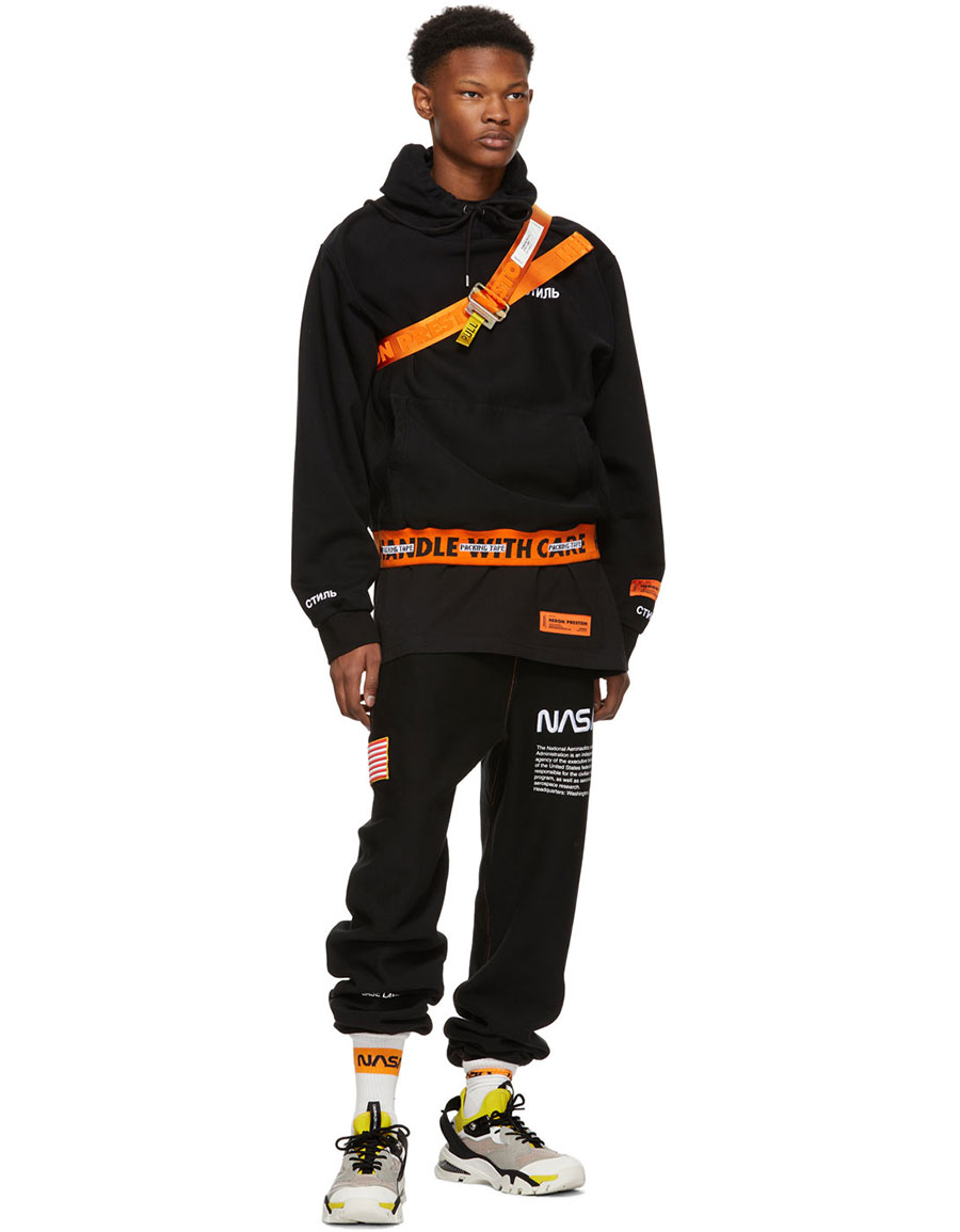 heron preston belt orange