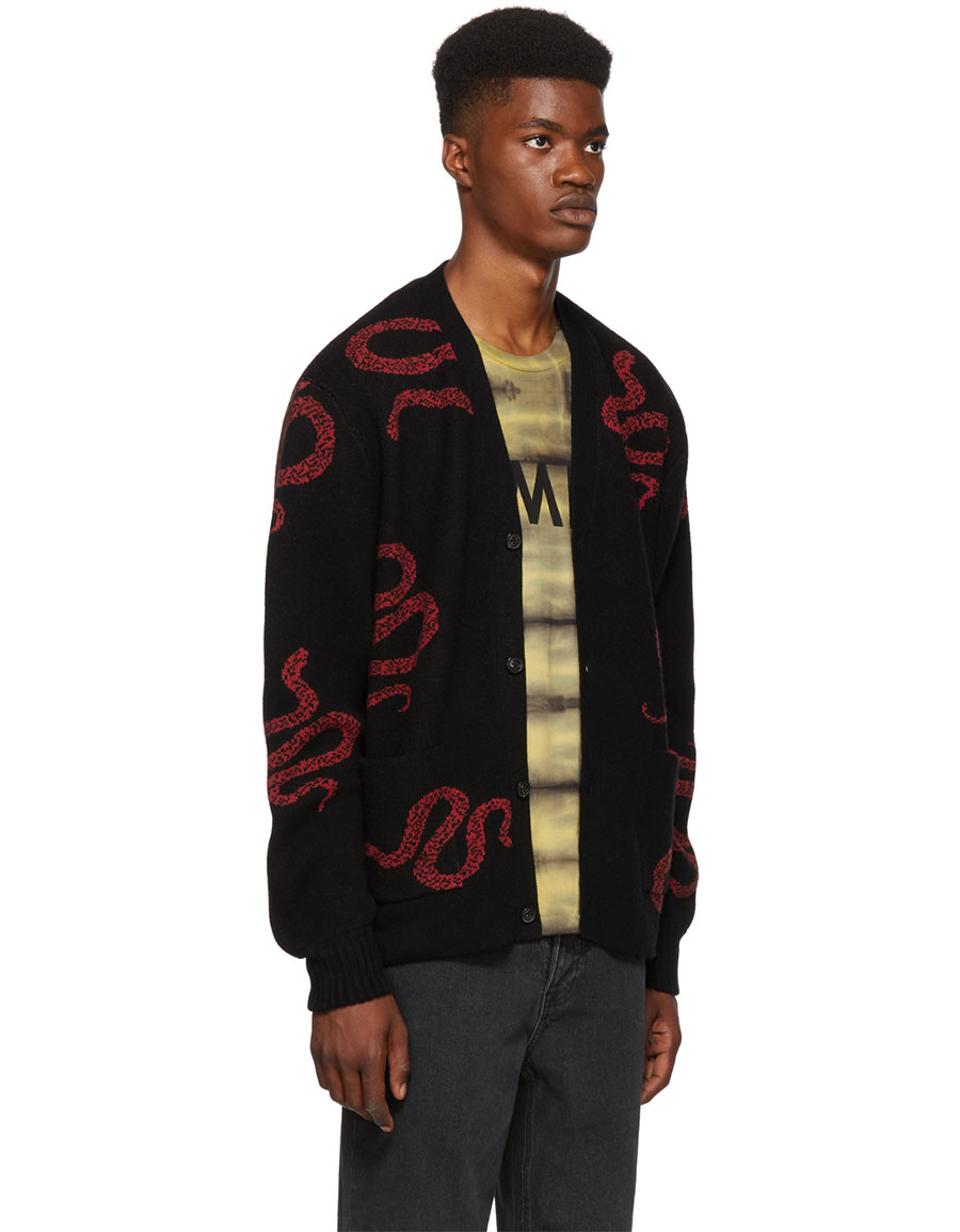 amiri snake cardigan