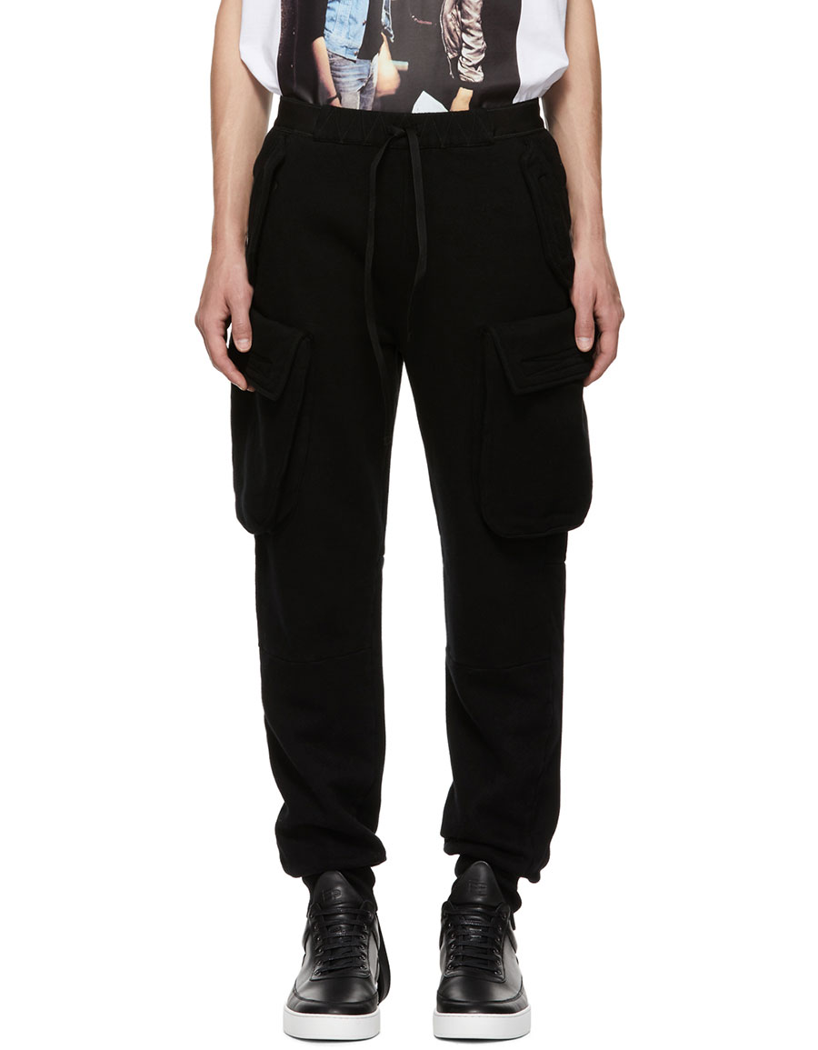 black six pocket pants