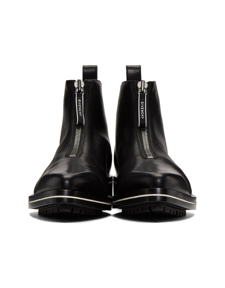 GIVENCHY Black Richmond Zip Boots · VERGLE