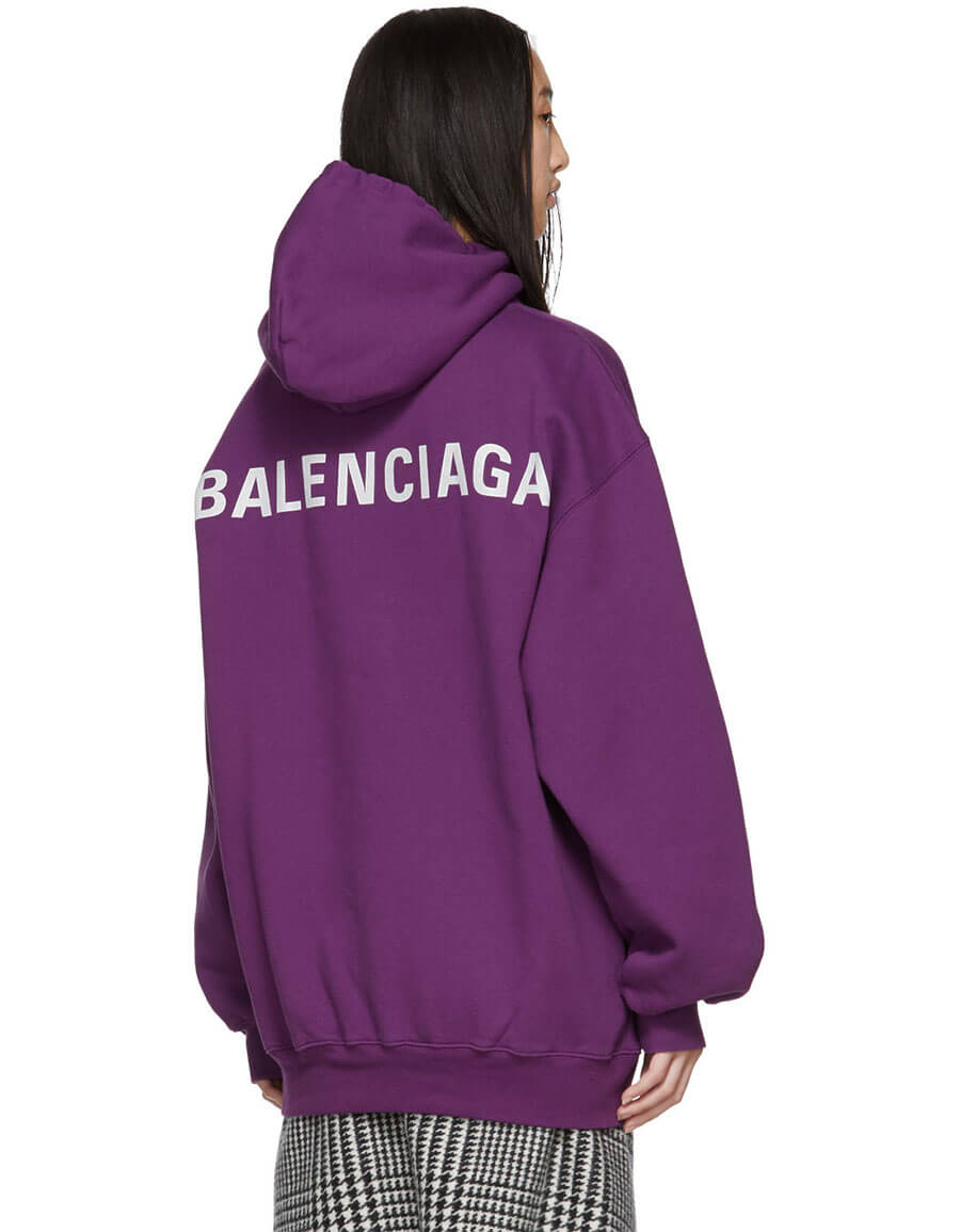 balenciaga hoodie logo on the back