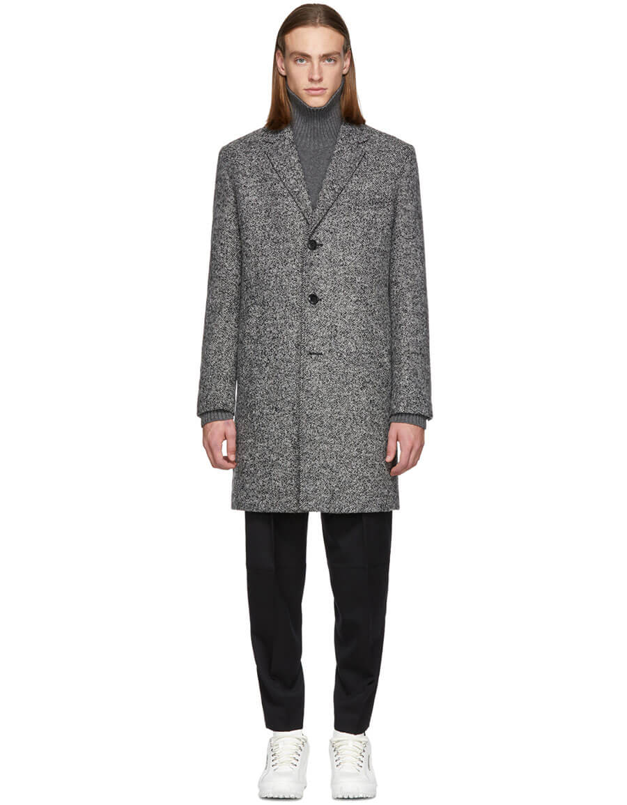 HUGO Grey Malte 1841 Coat · VERGLE