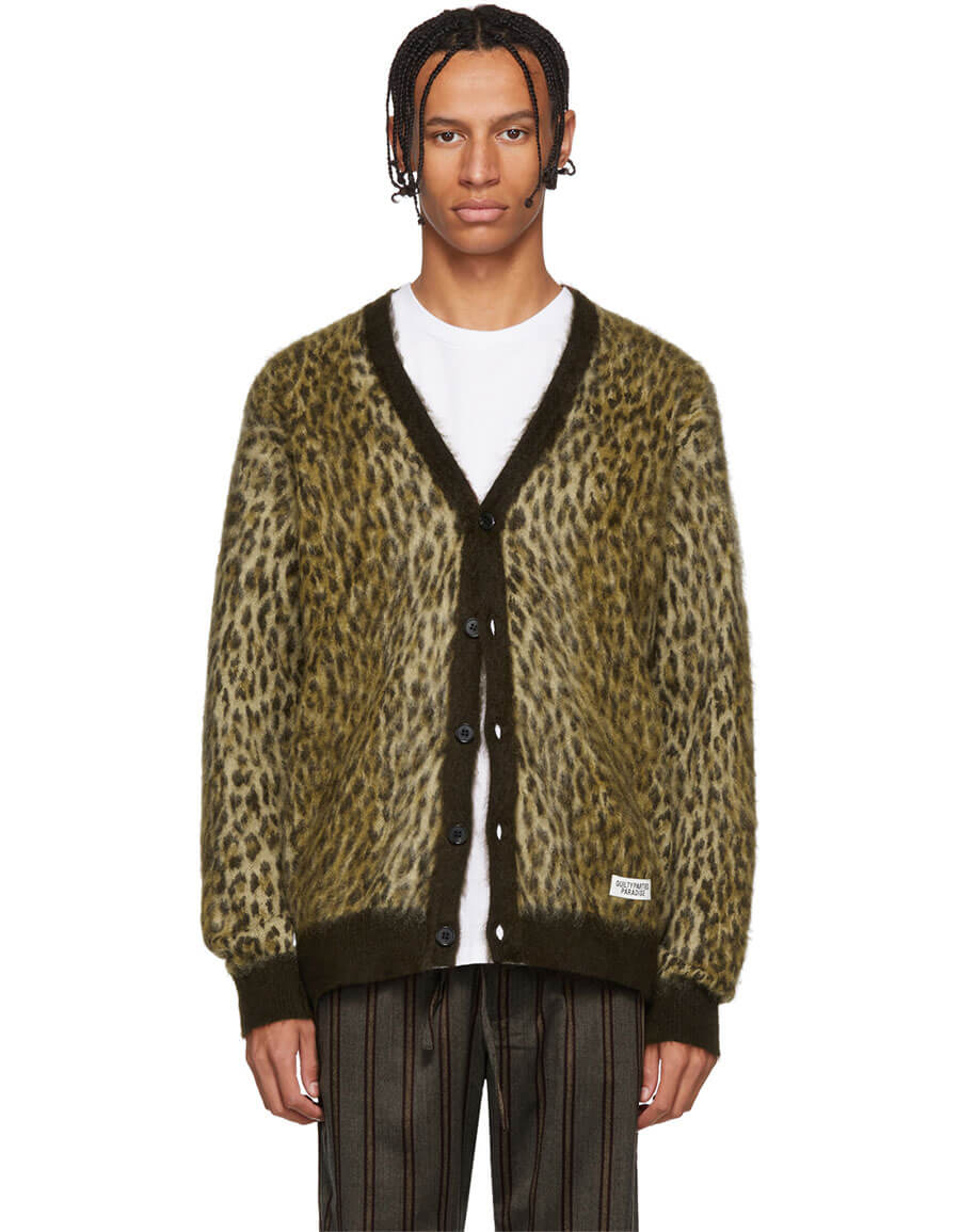 Leopard Jacquard Cardigan