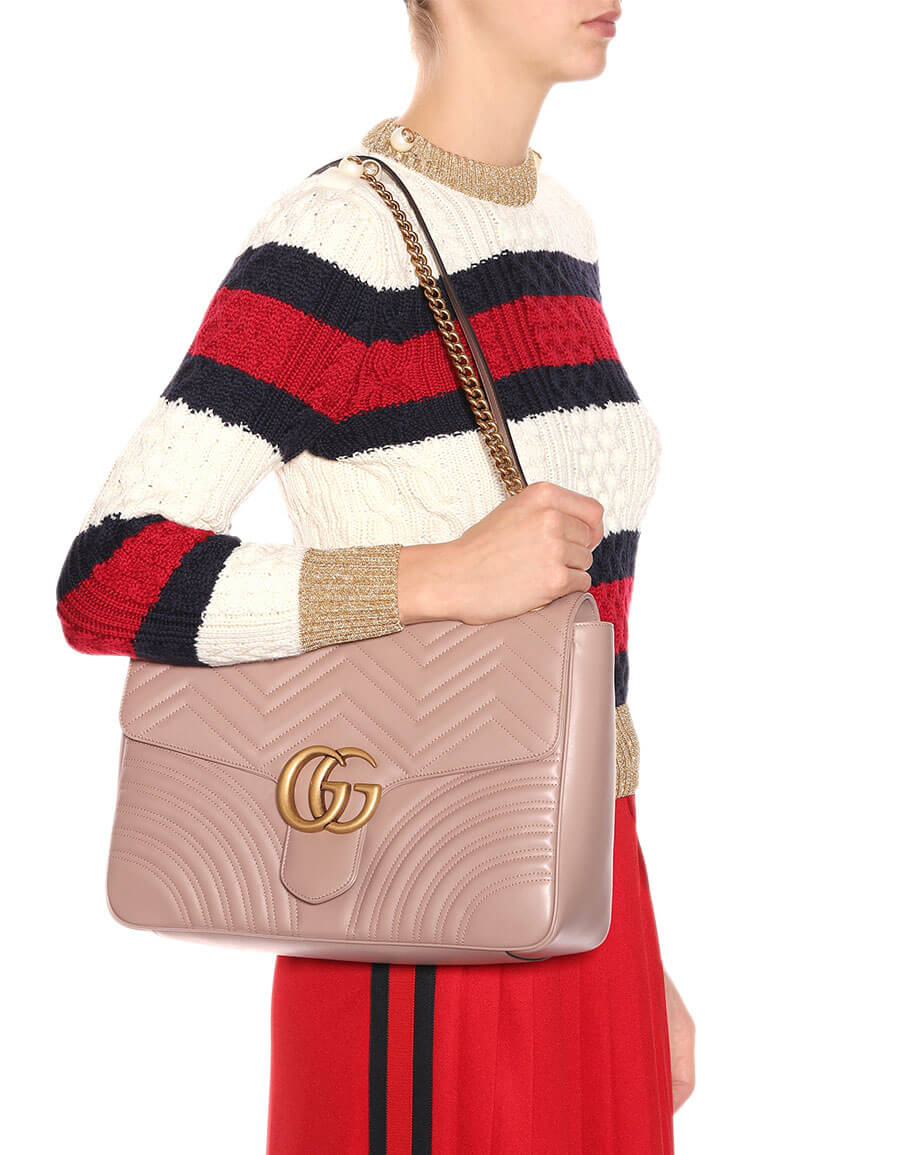 GUCCI GG Marmont Large leather shoulder 