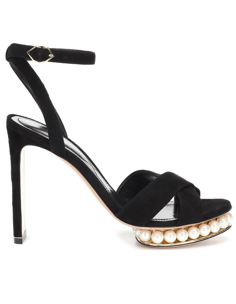 NICHOLAS KIRKWOOD Casati faux pearl-embellished sandals · VERGLE