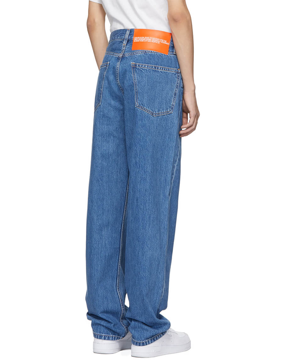 blue baggy pants