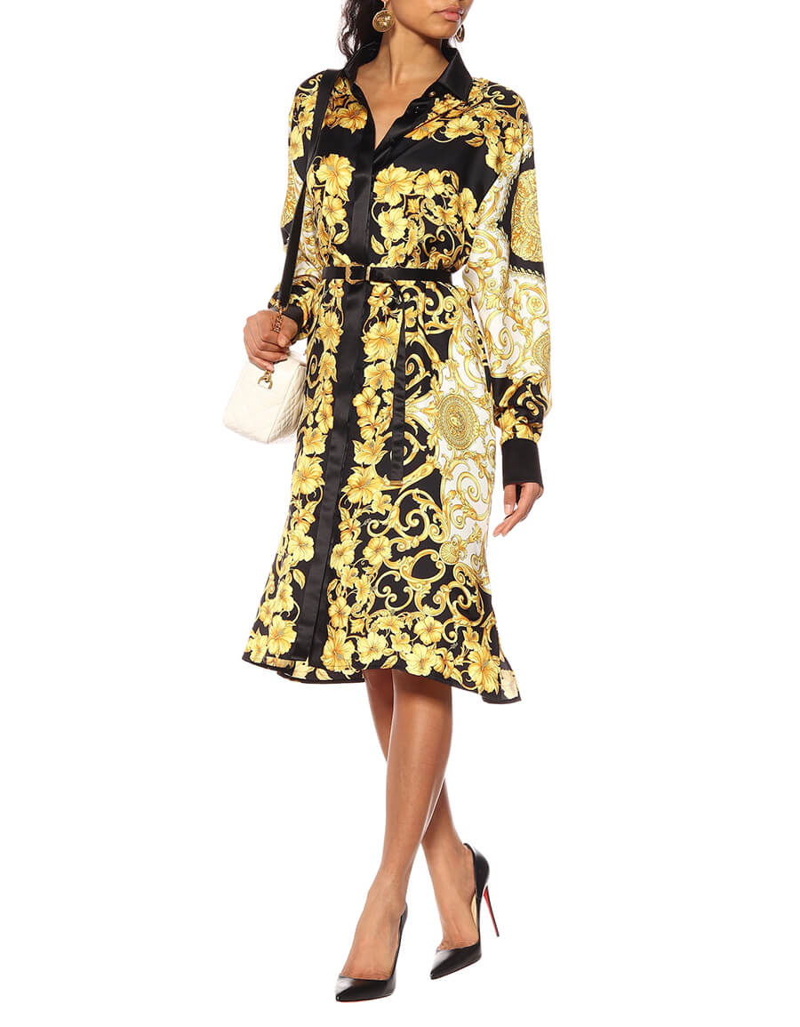 versace silk suit