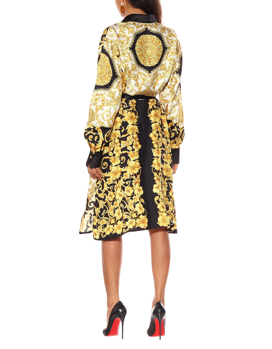 versace silk suit