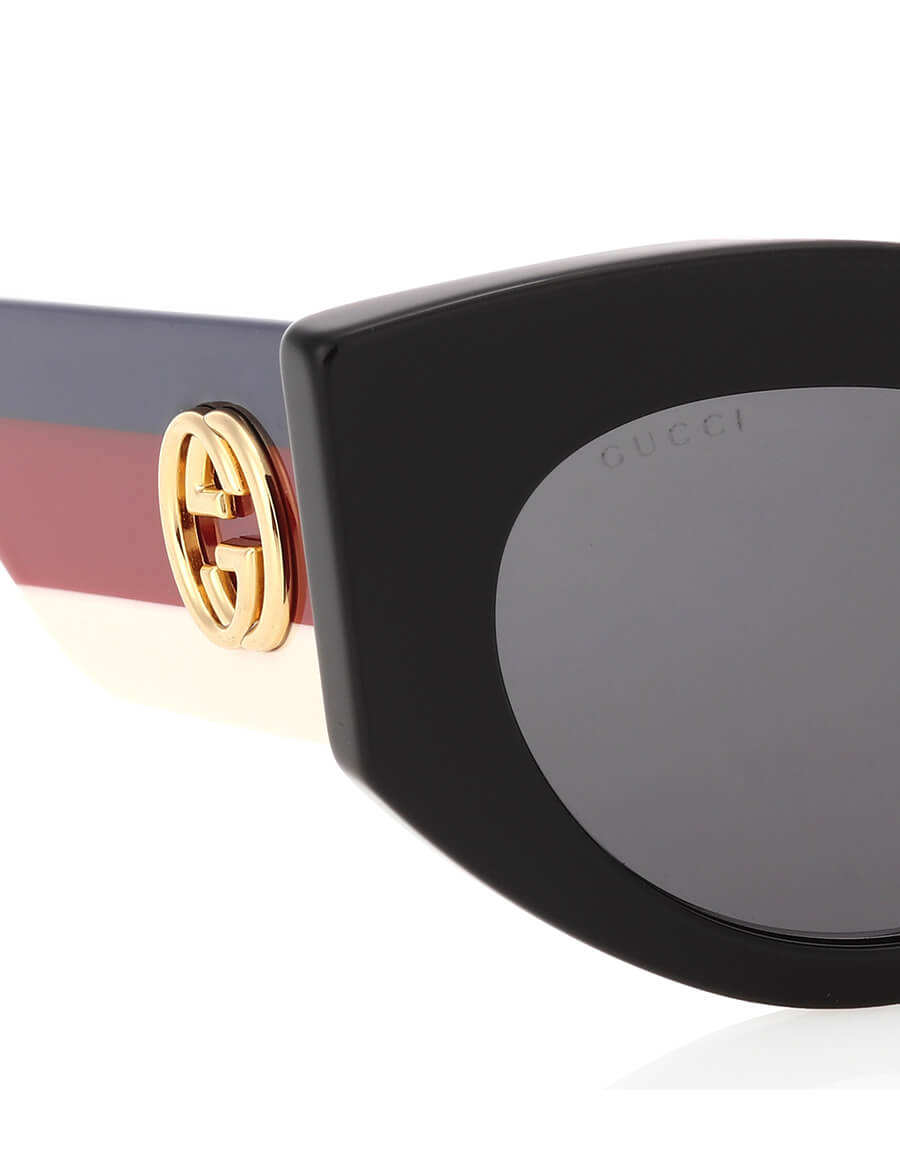 gucci oversize cat eye acetate sunglasses