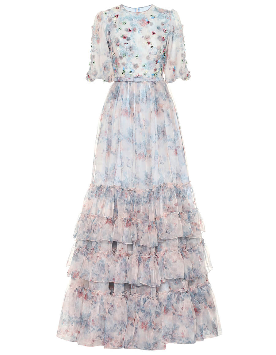 floral organza gown