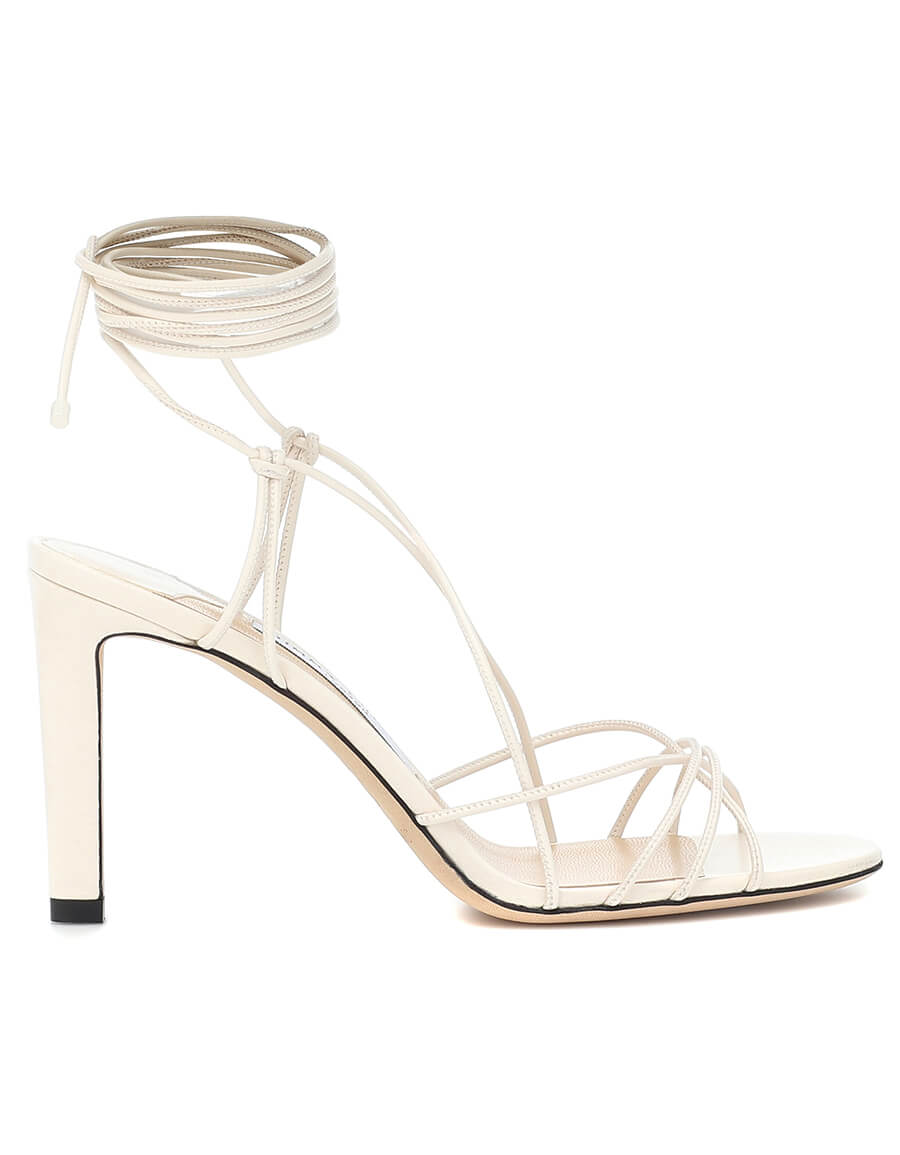 JIMMY CHOO Tao 85 leather sandals · VERGLE