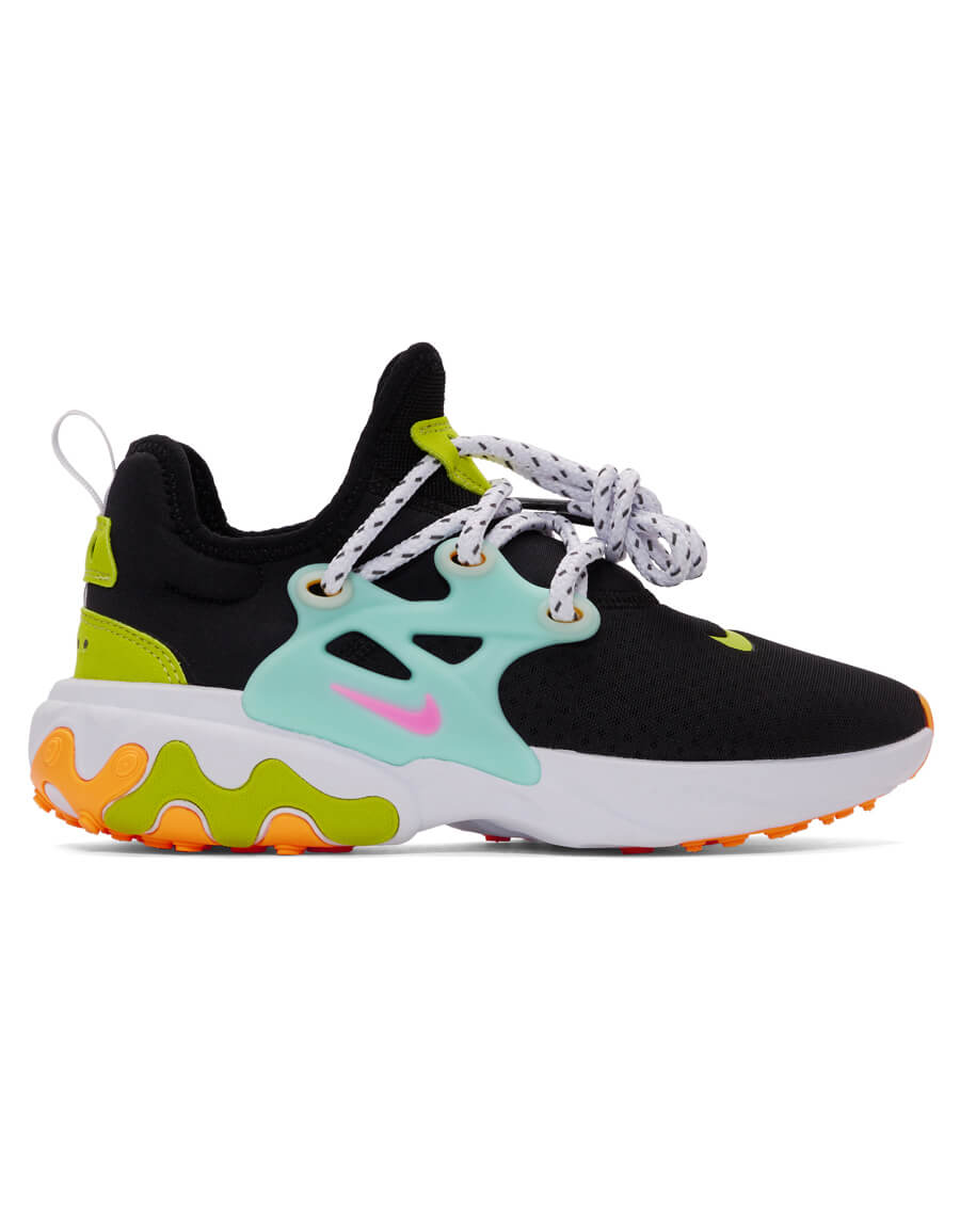 NIKE Black React Presto Sneakers · VERGLE