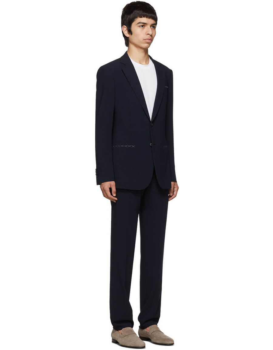 armani navy suit